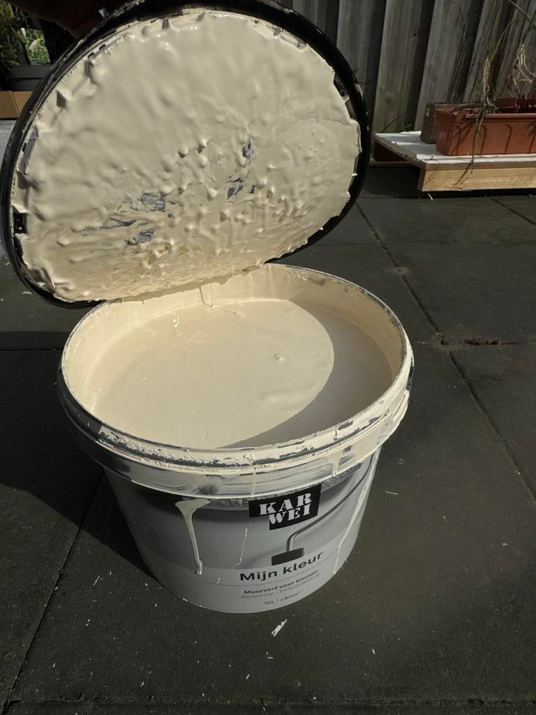 Muurverf Mat 10L - Oatmilk, 5 tot 10 liter, Beige, Ophalen of Verzenden, Verf