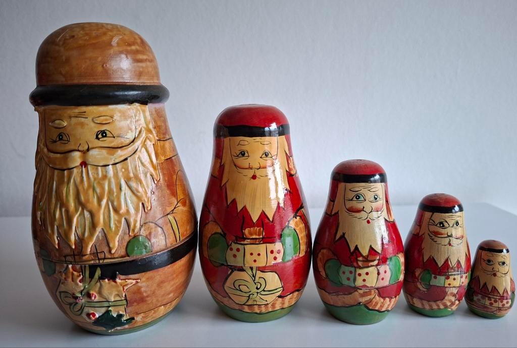 Kerstmatroesjka kerstman matroejska, Verzamelen, Poppetjes en Figuurtjes, Gebruikt, Ophalen of Verzenden