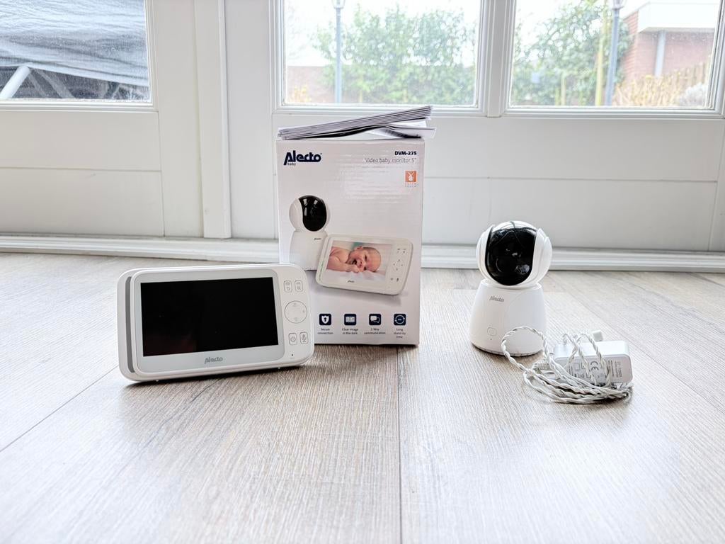 Alecto DVM-275 babyfoon video baby monitor, Ophalen of Verzenden, Gebruikt, 250 meter of meer, Camera