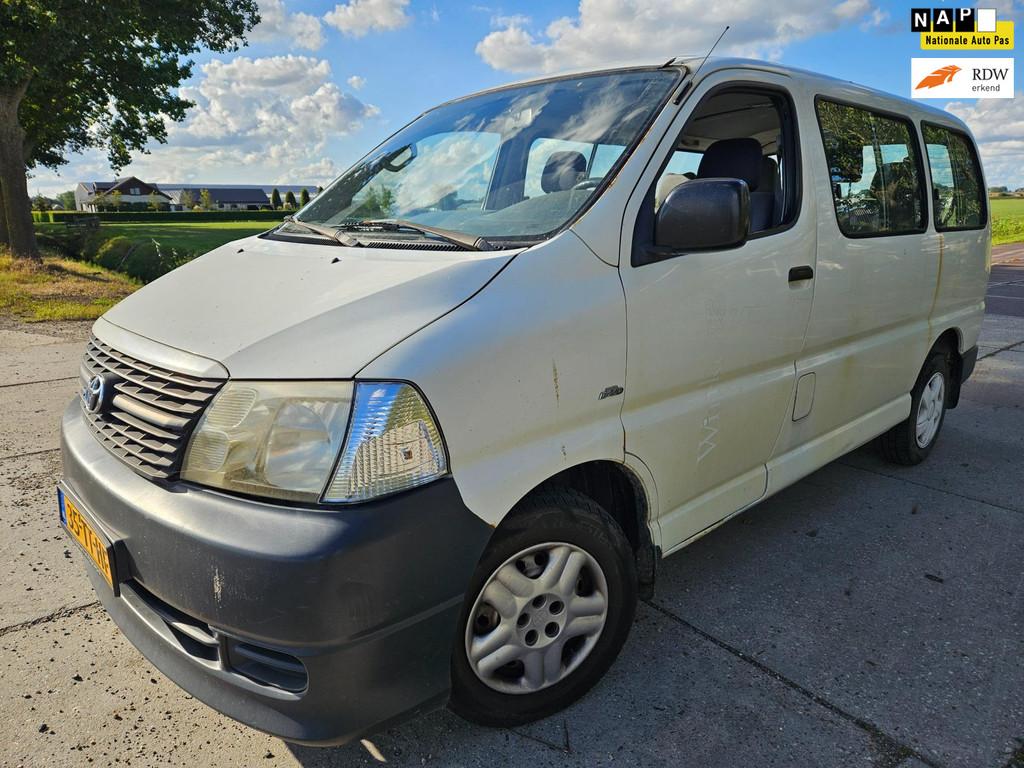 Toyota HiAce 2.5 D-4D KWB Comfort/ airco/ 9 peroons/ bj 2007, Achterwielaandrijving, Gebruikt, 2000 kg, Wit