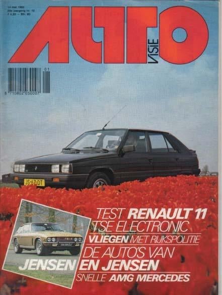 Autovisie 10 1983 : Mercedes Benz 190 AMG - Renault 11 TSE, Ophalen of Verzenden, Gelezen, Algemeen
