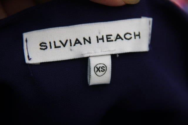 Jurk donkerblauw Silvian heach mt XS Maxi dress Vaste p OPRU, Zo goed als nieuw, Maat 34 (XS) of kleiner, SIlvian Heach, Onder de knie