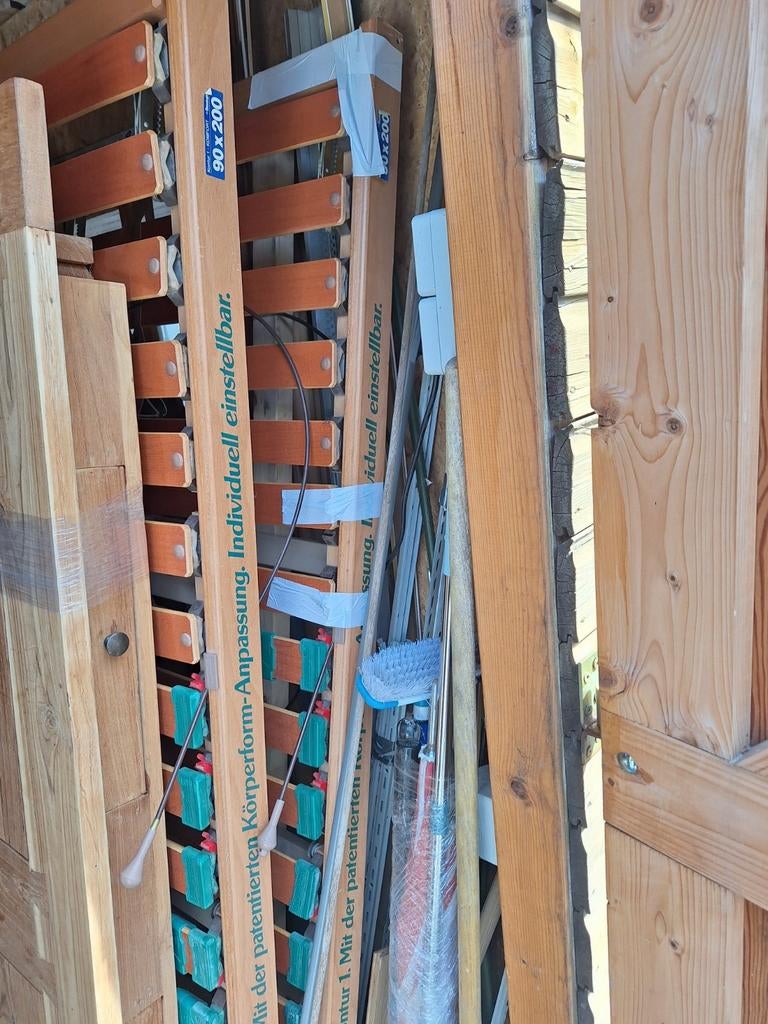 Verstelbare latten bodem, Ophalen, Gebruikt, Eenpersoons, 90 cm