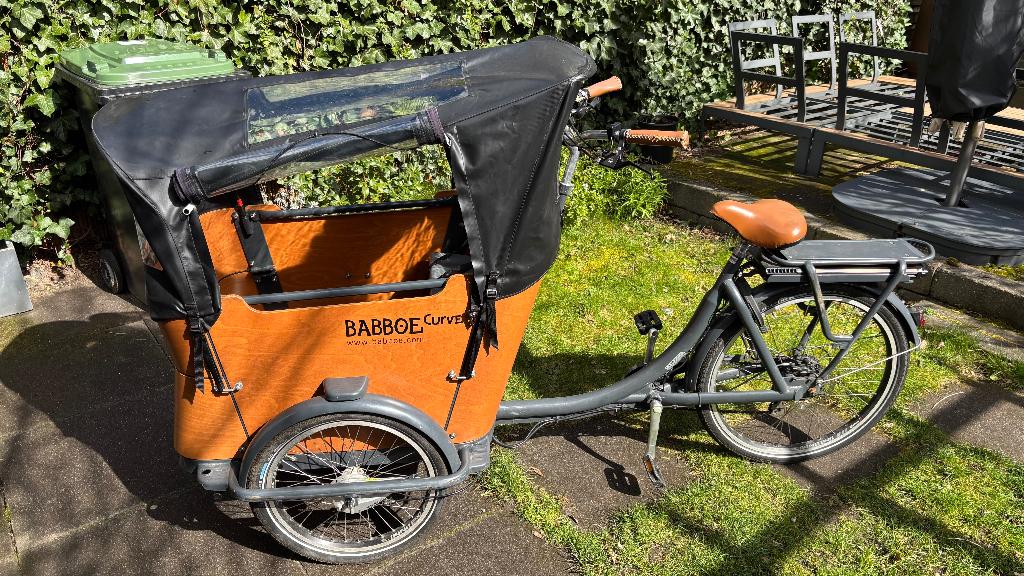 Babboe Curve-E elektrische bakfiets – 2019 – goedgekeurd, Fietsen en Brommers, Fietsen | Bakfietsen, 4 kinderen of meer, Gebruikt