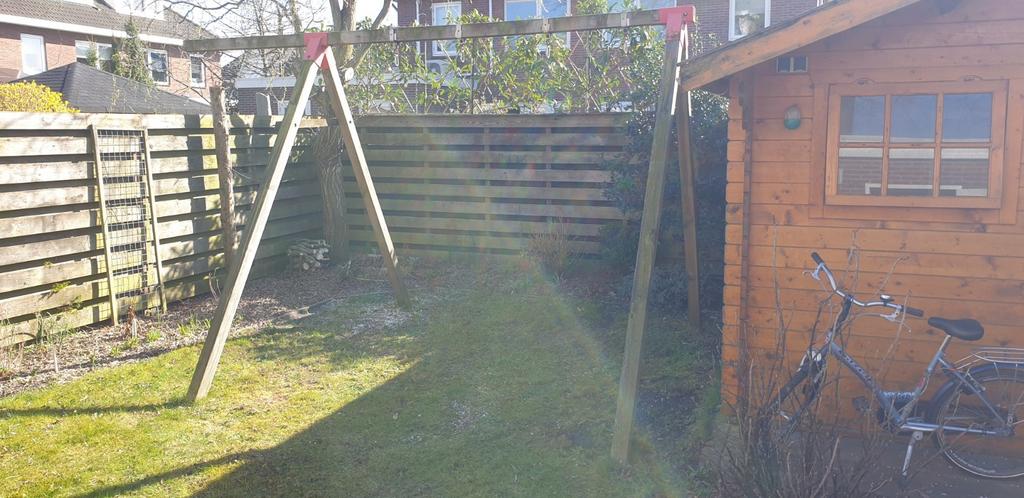 Houten schommel voor de tuin, Ophalen of Verzenden, Gebruikt, Schommel