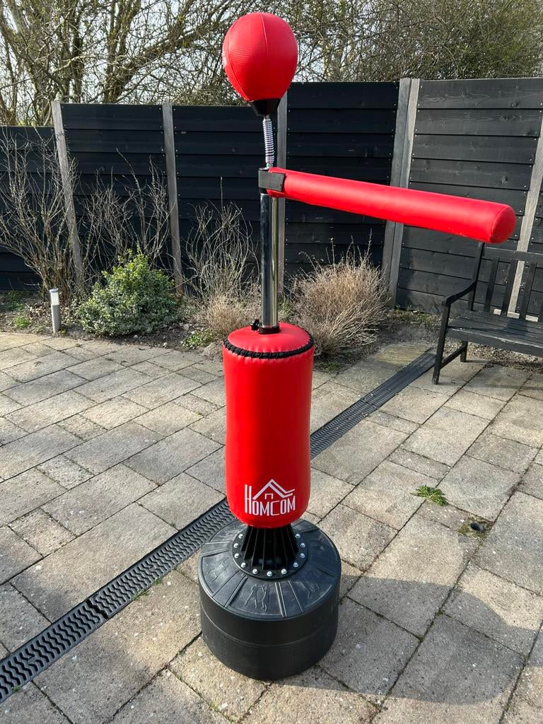 Homcom vrijstaande (kick)bokspaal verstelbaar, Ophalen, Zo goed als nieuw, Boksbal