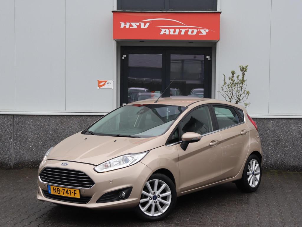 Ford Fiesta 1.0 EcoBoost Titanium navi LM 4-deurs org NL, 101 pk, Euro 6, Bruin, 23 km/l
