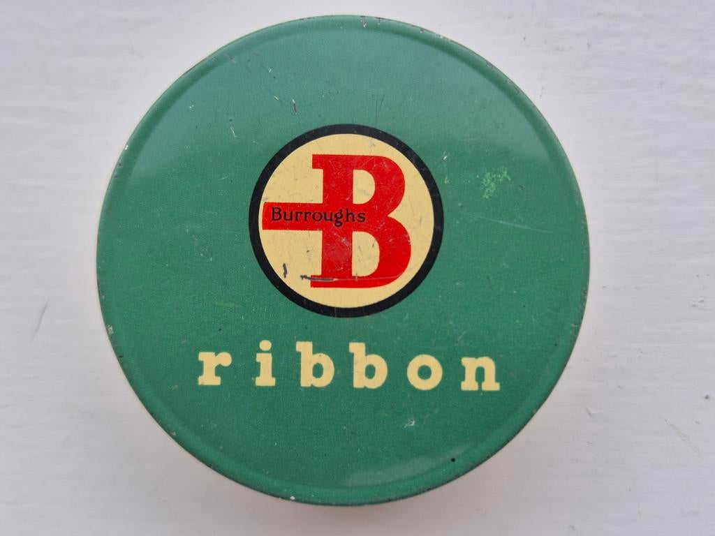 Bourroughs Typewriter Ribbon Inktlint blikje London, Ophalen of Verzenden, Gebruikt, Overige