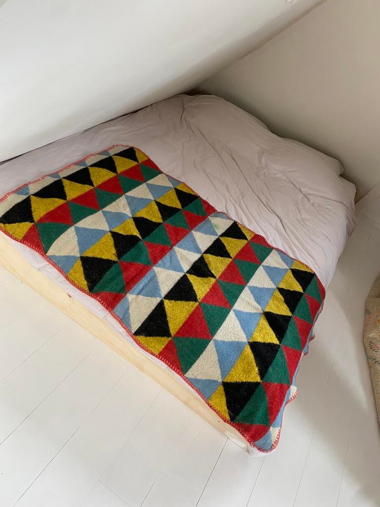 Wollen deken, Ophalen of Verzenden, Gebruikt, Eenpersoons, Deken of Dekbed