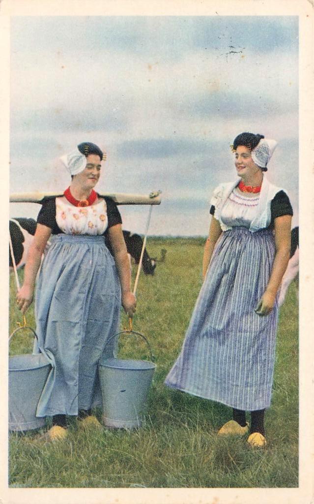 Walcheren, Klederdracht, Ophalen of Verzenden, 1940 tot 1960, Gelopen, Zeeland