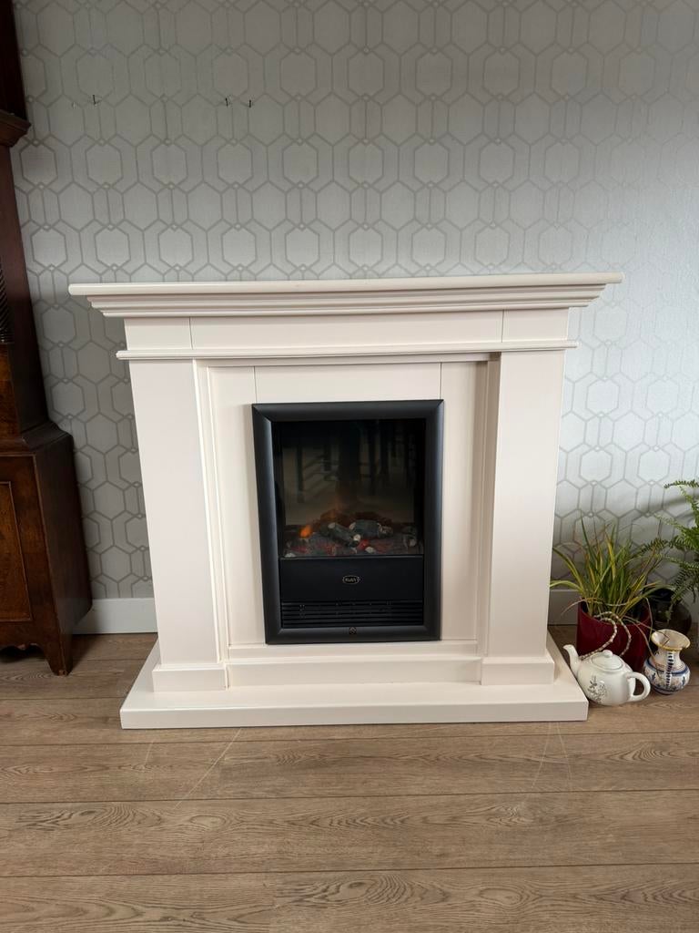 Elektrische haard en schouw, Ophalen, Zo goed als nieuw, Vrijstaande haard, Elektrische haard