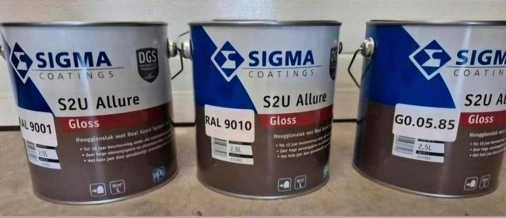 Sigma lakverf, primer, muurverfen en spuitlakken, Ophalen of Verzenden