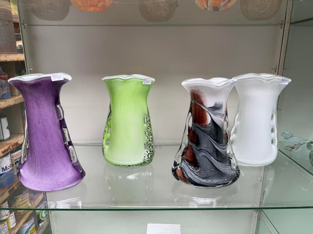 Glazen vazen in murano stijl, Ophalen of Verzenden