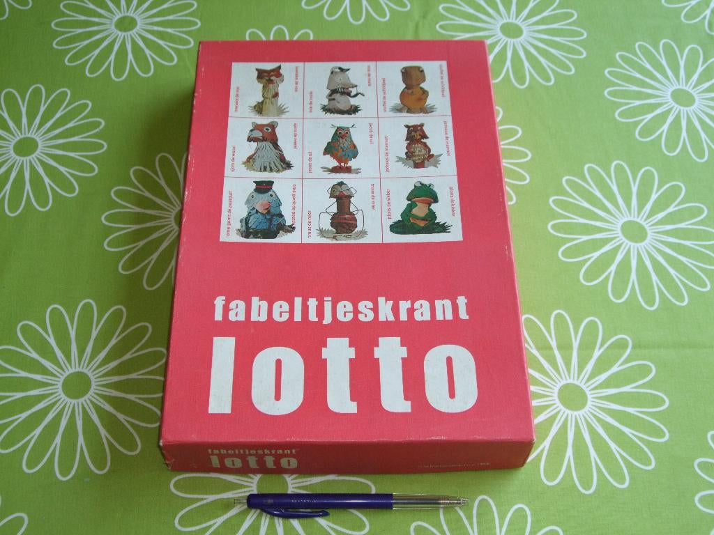 Vintage Fabeltjeskrant Lotto spel uit 1968, Vijf spelers of meer, Ophalen of Verzenden, Gebruikt