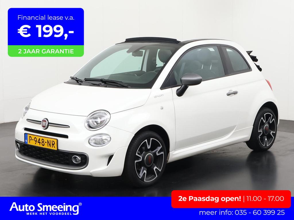 Fiat 500C 1.0 Hybrid Sport | Parkeersensor | 12 mnd Garantie, 12 maanden, Stof, Euro 6, 4 stoelen
