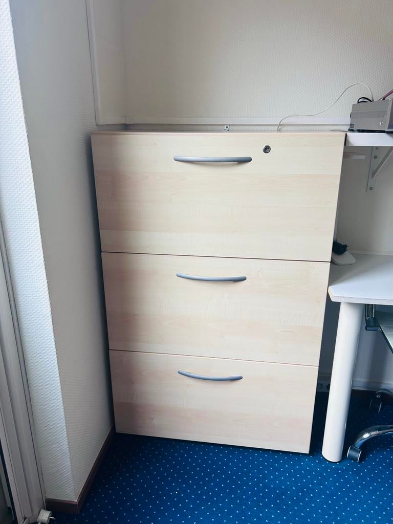 Archiefkast met 3 lades, Huis en Inrichting, Kasten | Roldeurkasten en Archiefkasten, Ophalen, Gebruikt, 100 tot 150 cm, 50 tot 100 cm