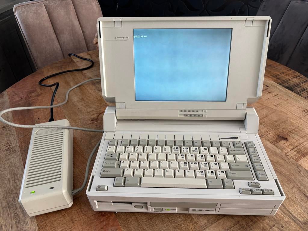 Compaq Compaq SLT/286  - Uitzonderlijk Compleet  (zeldzaam!), Computers en Software, Vintage Computers, Ophalen of Verzenden