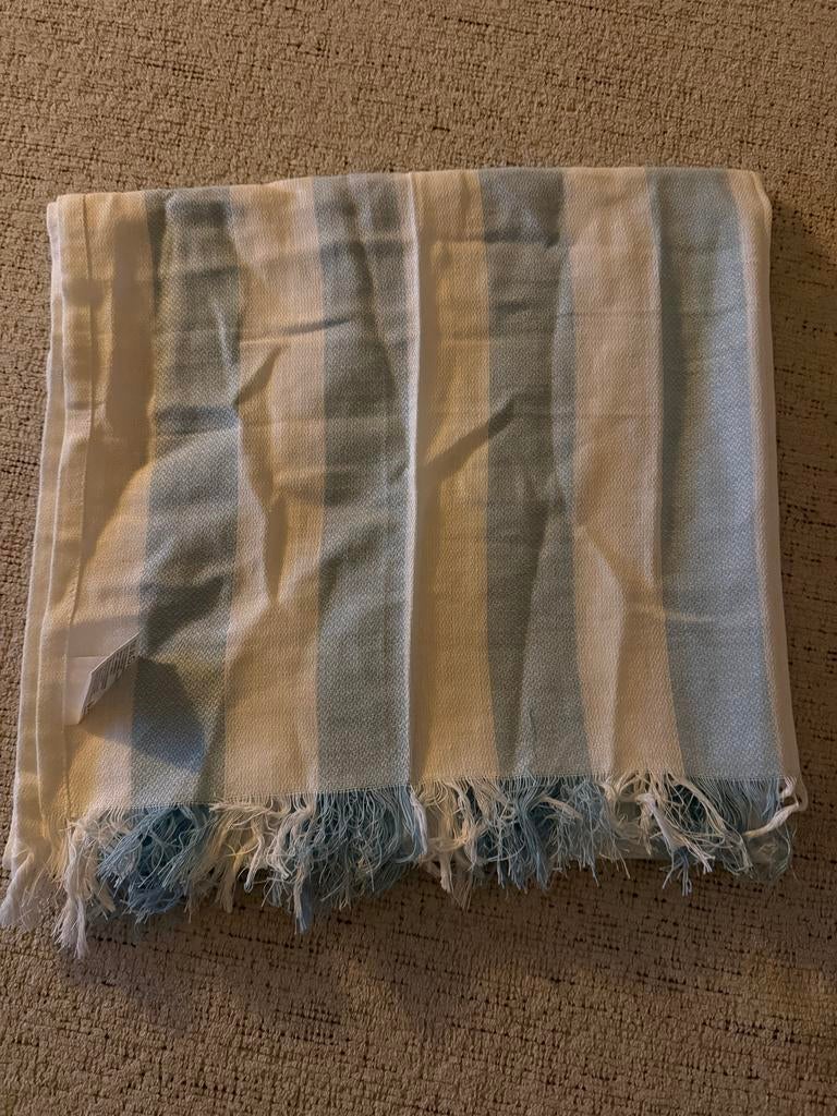 Nieuwe Nivea strandhanddoek - wit/lichtblauw, Verzenden, Nieuw, Wit, Handdoek