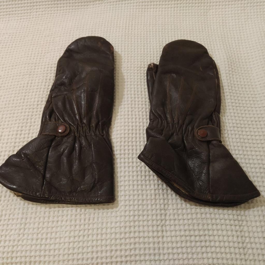 Solex leren wanten - vintage stijl, Ophalen of Verzenden, Gedragen, Handschoenen