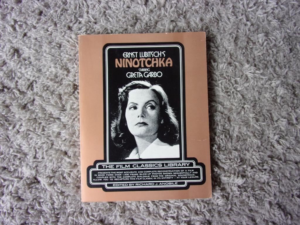 GRETA GARBO BOEK NINOTCHKA/ERNST LUBITSCH'S/1975, Ophalen, RICHARD J.ANOBILE, Filmspecifiek