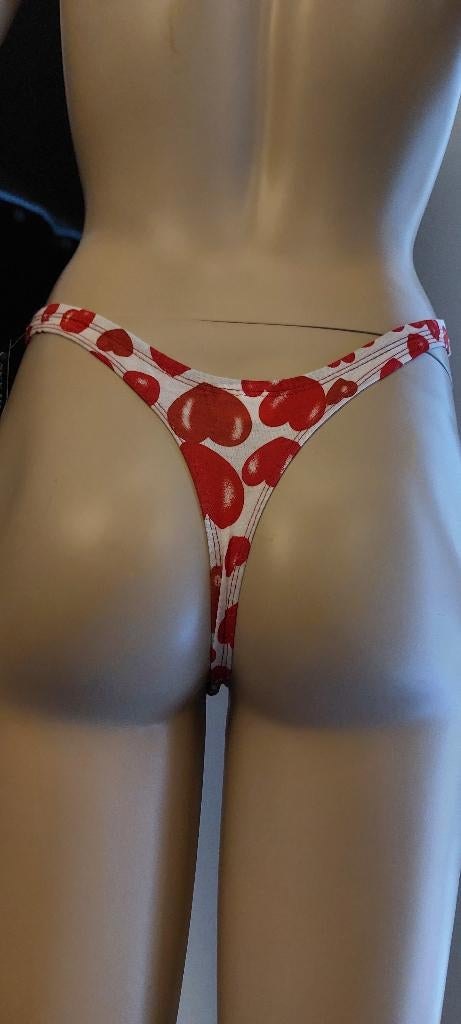 string hartjesmotief maat S, M of L, nieuw, Onbekend, Verzenden, Wit, String