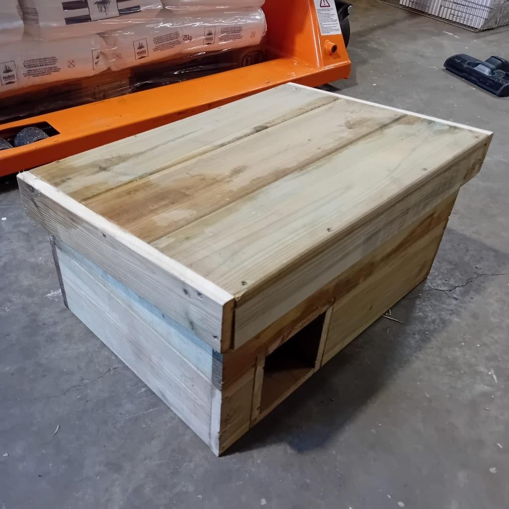 Houttan handgemaakt egelhuis duurzaam, Ophalen of Verzenden, Nieuw