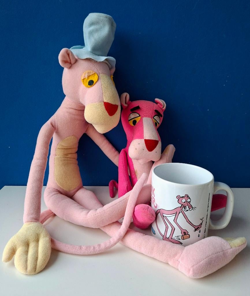 The Pink Panther/knuffels en mok, Ophalen of Verzenden, Gebruikt, Film, Actiefiguur of Pop