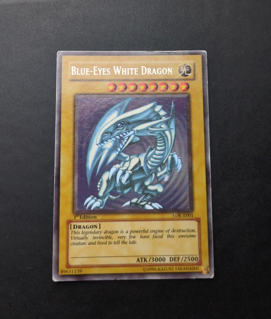 Blue eyes white dragon, 1st edition, Hobby en Vrije tijd, Verzamelkaartspellen | Yu-gi-Oh!, Ophalen of Verzenden, Gebruikt