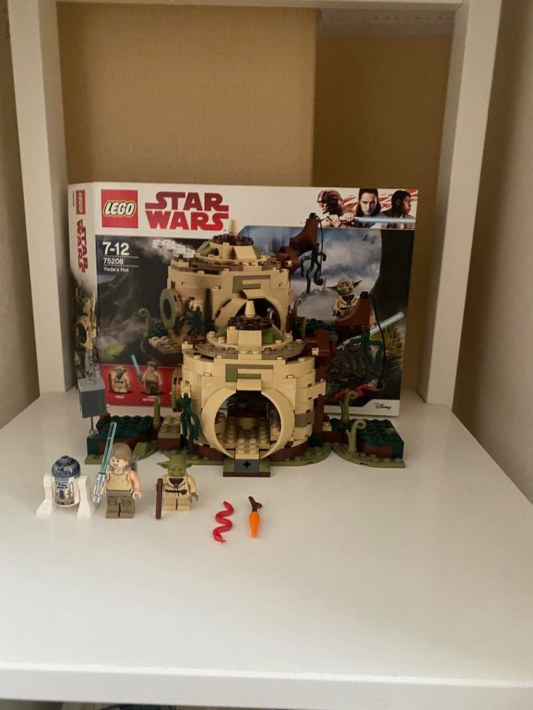 Lego Star Wars 75208 Yoda's Hut - Complete Set, Ophalen of Verzenden, Zo goed als nieuw, Complete set, Lego