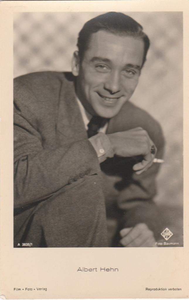 Ansichtkaart, Artiest, Albert Hehn    (474), Ophalen of Verzenden, 1920 tot 1940, Sterren en Beroemdheden