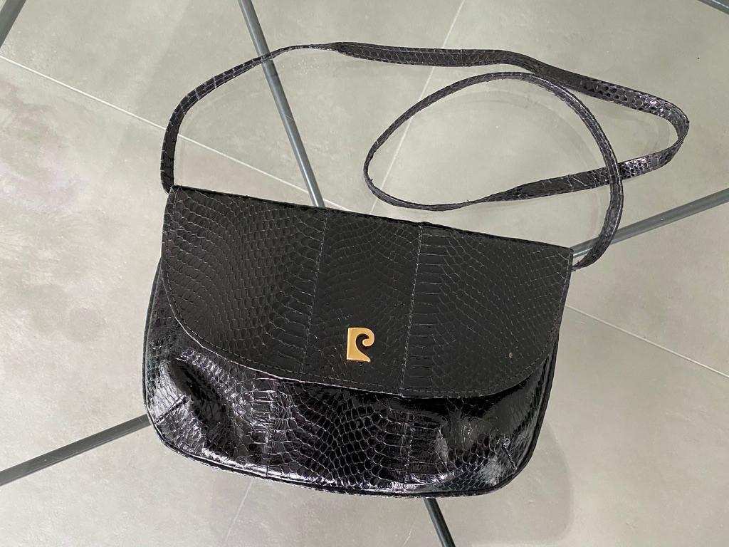 Vintage tas jaren 70. Leer, Ophalen of Verzenden, Zo goed als nieuw, Zwart, Schoudertasje