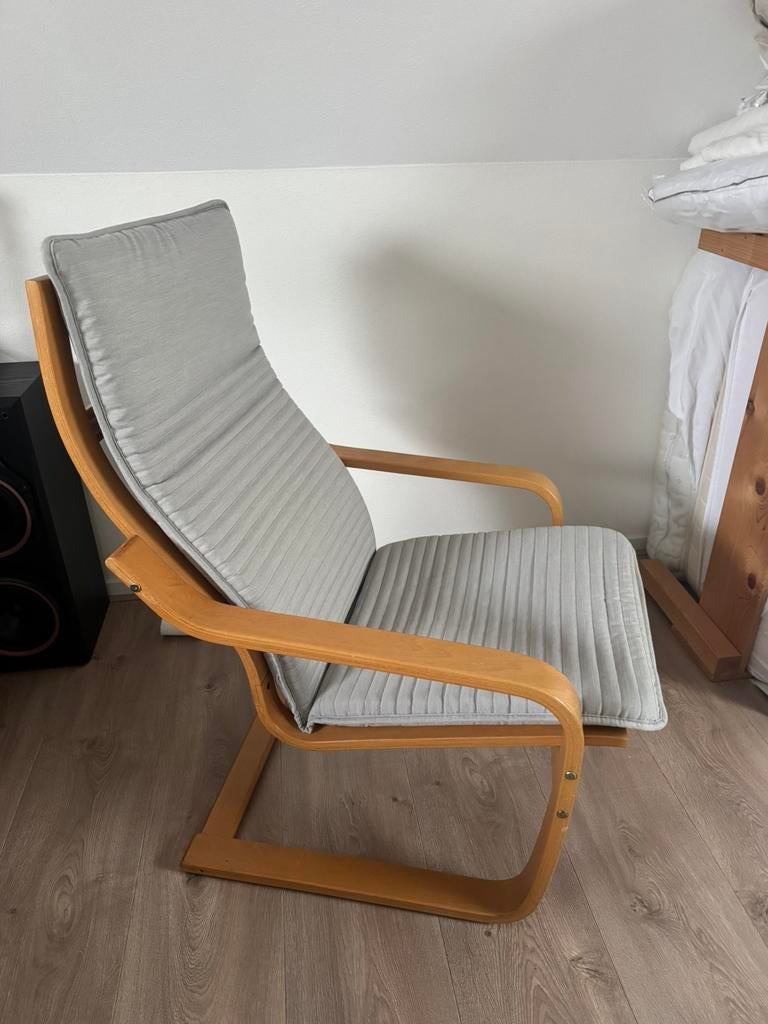 Ikea stoel met nieuwe hoes., Huis en Inrichting, Fauteuils, Ophalen, Zo goed als nieuw, 75 tot 100 cm, 50 tot 75 cm