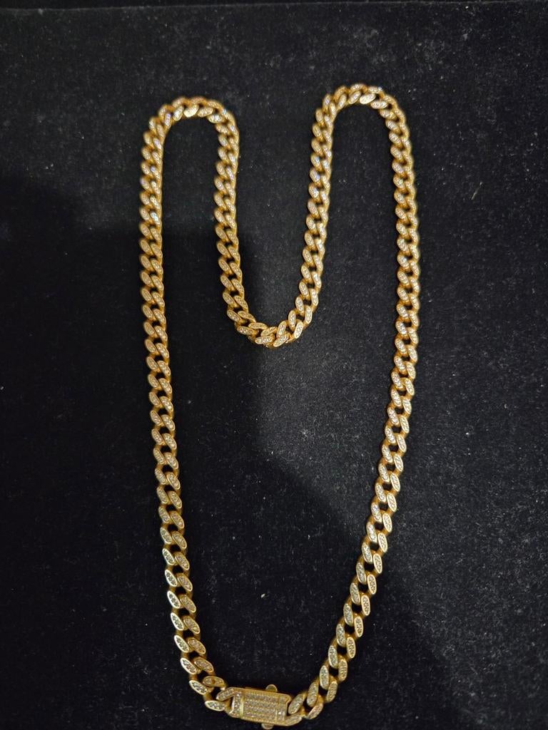 14 k gouden cuban ketting 40,5 gram 60 cm, Ophalen of Verzenden, Nieuw, Goud, Goud