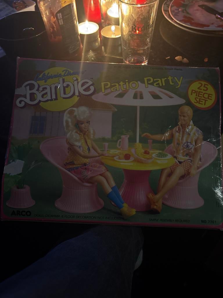 Vintage Barbie Patio Party - Compleet!, Ophalen of Verzenden, Zo goed als nieuw, Barbie