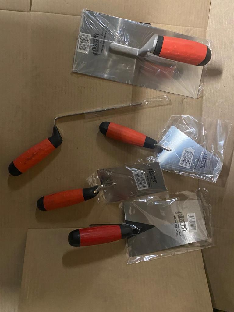 Nieuwe David Stukadoorsgereedschap Set, Doe-het-zelf en Verbouw, Gereedschap | Handgereedschap, Ophalen of Verzenden, Nieuw