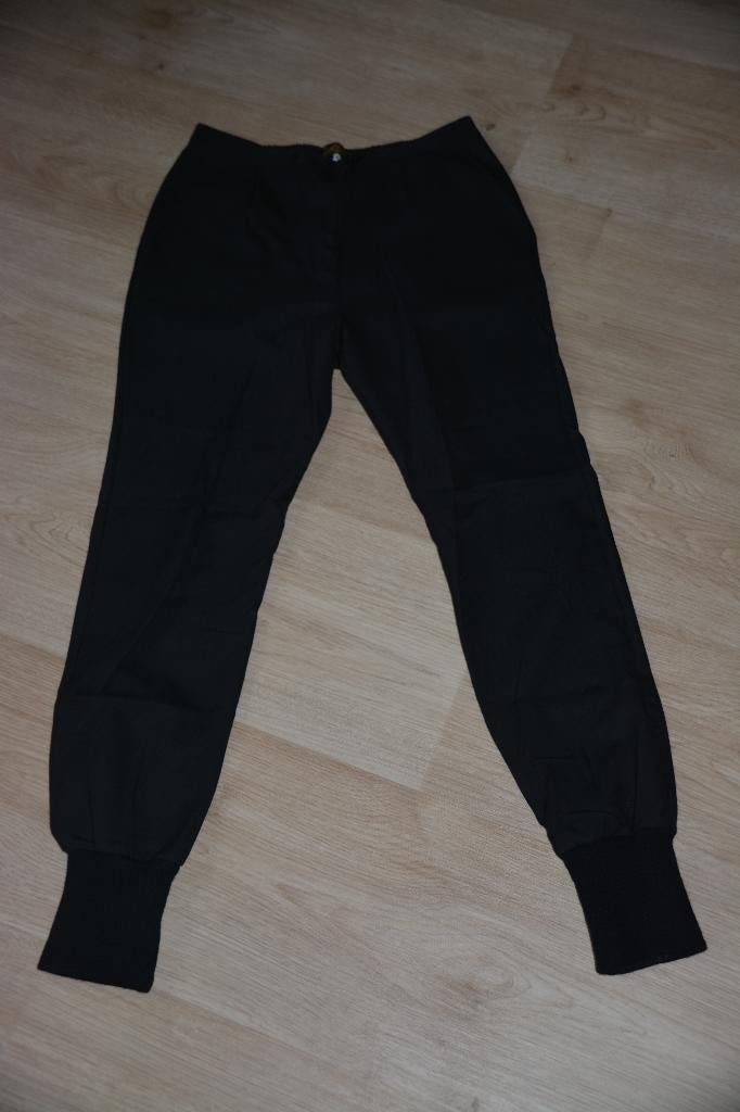 80% wollen pantalon | zwart | maat 38 | Le Mont St. Michel, Maat 38/40 (M), Zwart, Ophalen of Verzenden, Lang