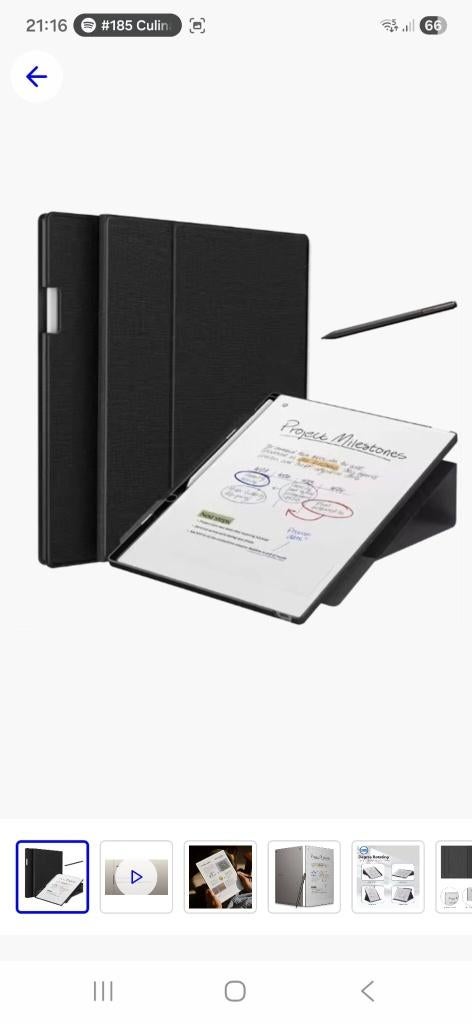 Nieuwe draaibare hoes Remarkable Paper Pro, Computers en Software, Tekentablets, Ophalen of Verzenden, Nieuw, ReMarkable