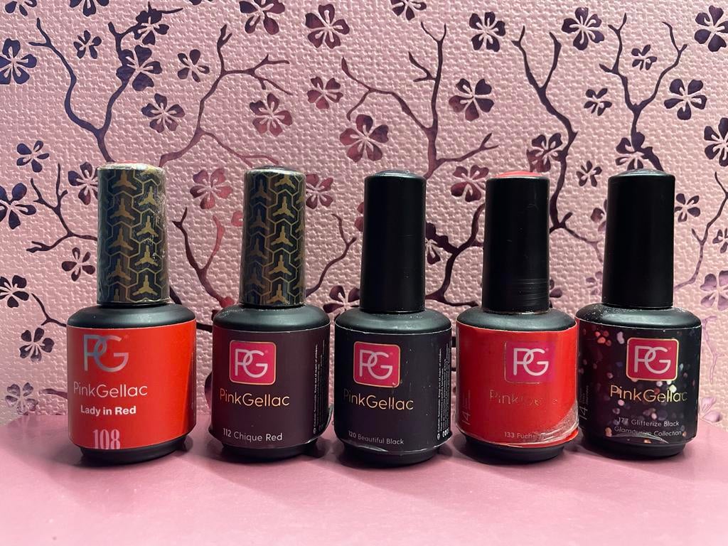 Pink Gellac Nagel Gellak - 9 Kleuren, Overige kleuren, Nieuw, Ophalen of Verzenden, Handen en Nagels