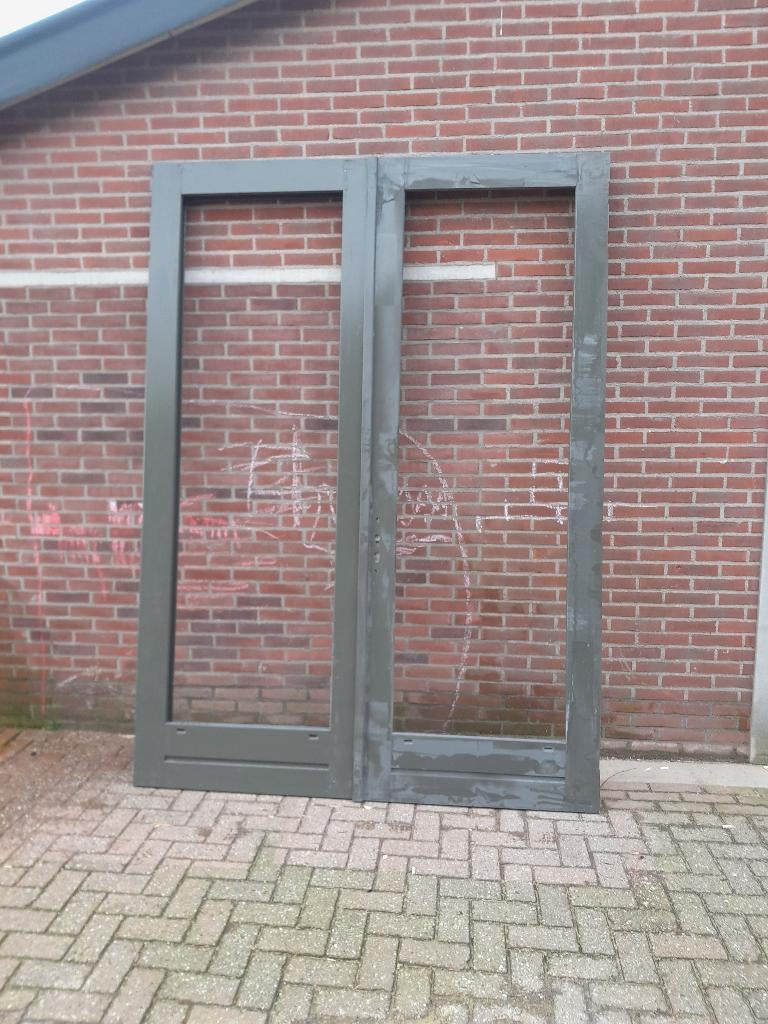 Set openslaande deuren nieuw extra hoog (nr13), Ophalen, Nieuw, Buitendeur, Hout