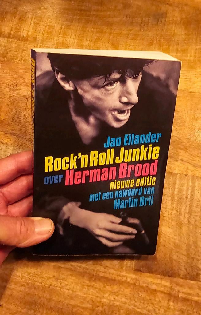 Rock n roll junkie Herman brood boek jan eilander, Ophalen of Verzenden, Zo goed als nieuw