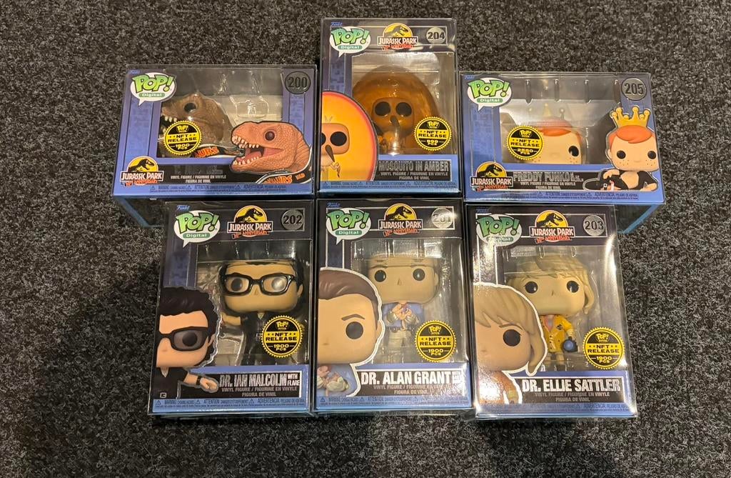 Jurassic Park NFT FUNKO pop collectie, Ophalen of Verzenden, Nieuw