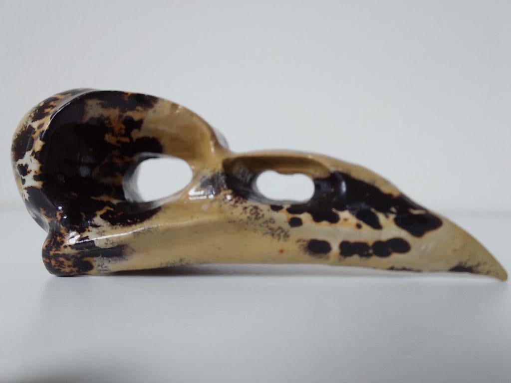 Raven schedel gemaakt van dendriet jaspis., Ophalen of Verzenden, Nieuw