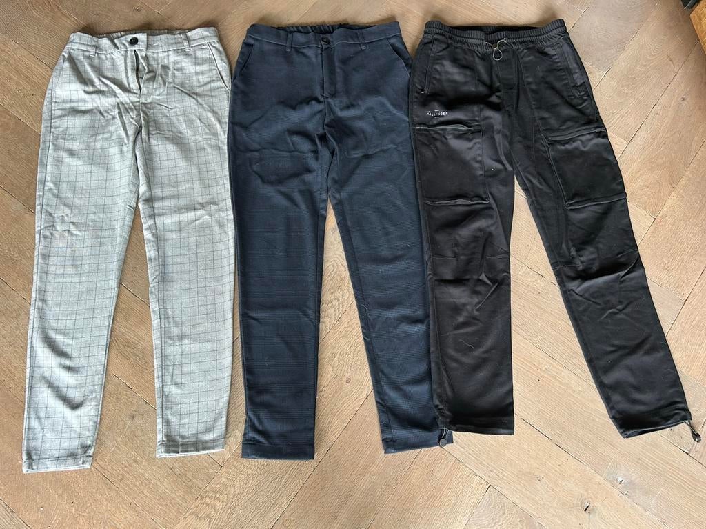 2 Chino en 1 Cargobroek van Sting maat S, Ophalen of Verzenden, Zo goed als nieuw, Grijs