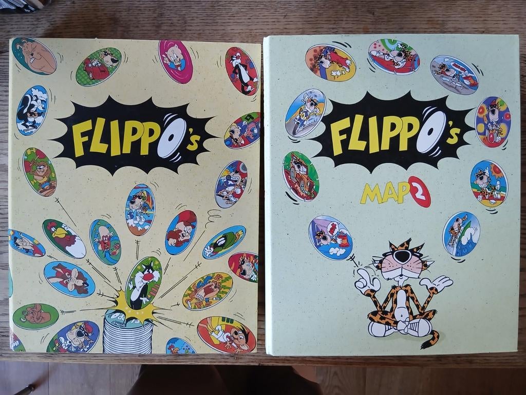 Flippo Map 1 en 2 compleet en extra, Verzamelen, Flippo's, Ophalen of Verzenden, Spiek