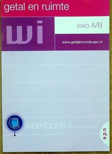 ISBN 9011078330 Getal en ruimte Werkboek-i VWO A/B, Boeken, Ophalen of Verzenden, Zo goed als nieuw, VWO, Wiskunde A
