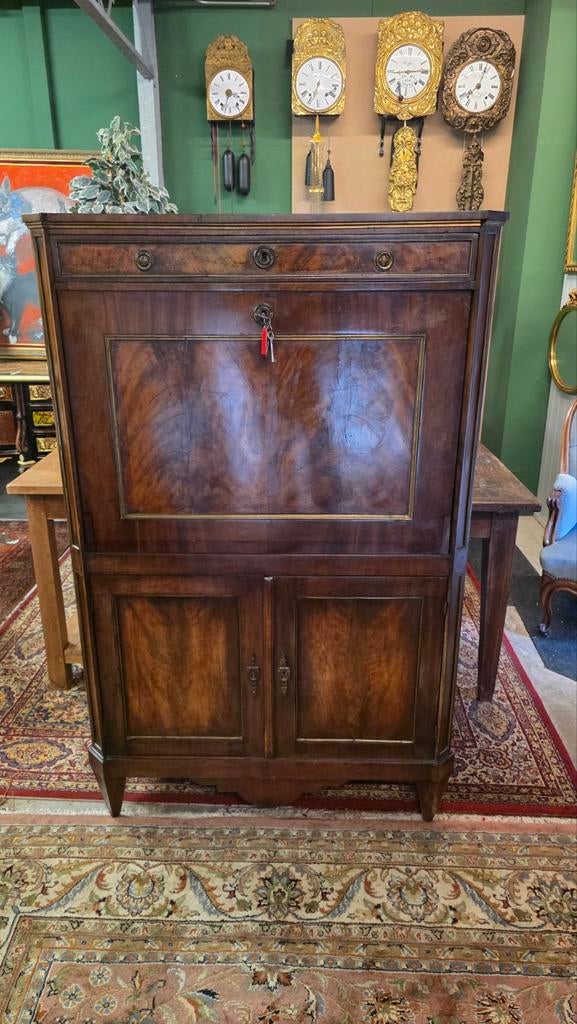 Vroeg antieke mahonie secretaire, Ophalen