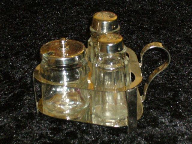 ABE Zilver Peper/Zoutstel & Mosterdpotje, Antiek en Kunst, Ophalen