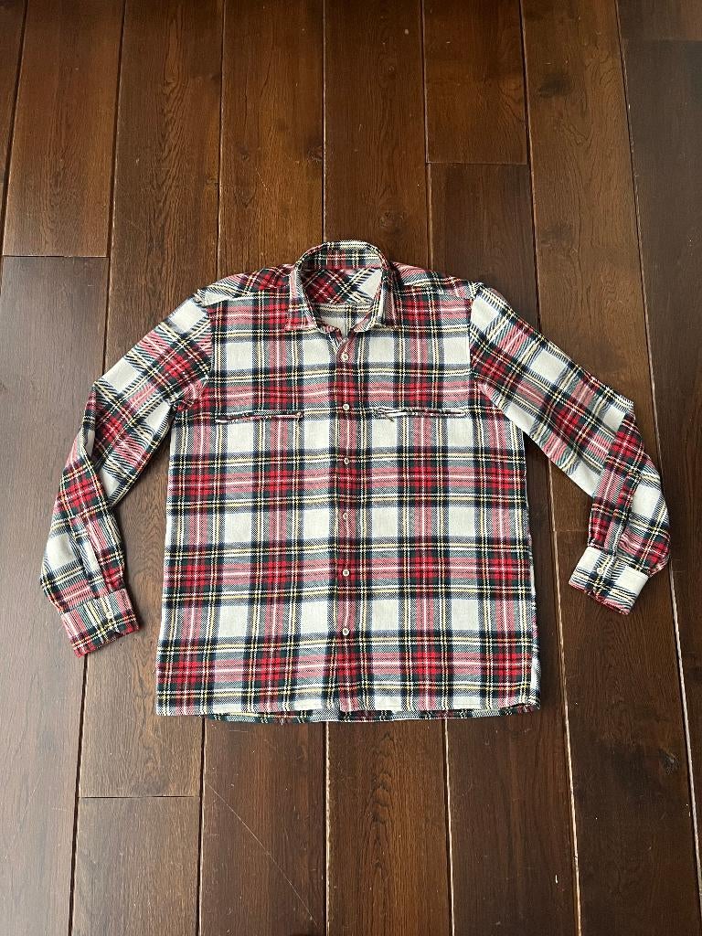 ** Vintage geruit overhemd, maat L **, Kleding | Heren, Overhemden, Vintage, Ophalen of Verzenden, Zo goed als nieuw, Halswijdte 41/42 (L)