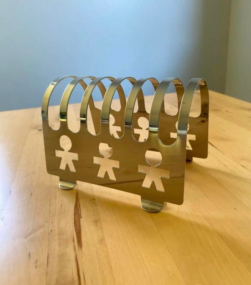 Toastrek Alessi Girotondo 4 stuks ZGAN, Overige materialen, Overige typen, Ophalen of Verzenden, Zo goed als nieuw