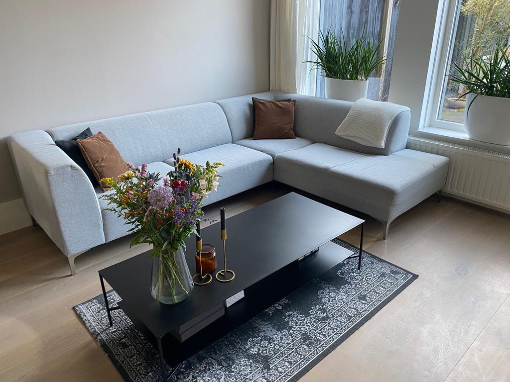 Kave Home Asizi Salontafel - Zwart Metaal - 140x60x36cm, Huis en Inrichting, Tafels | Salontafels, Ophalen, Gebruikt, 100 tot 150 cm